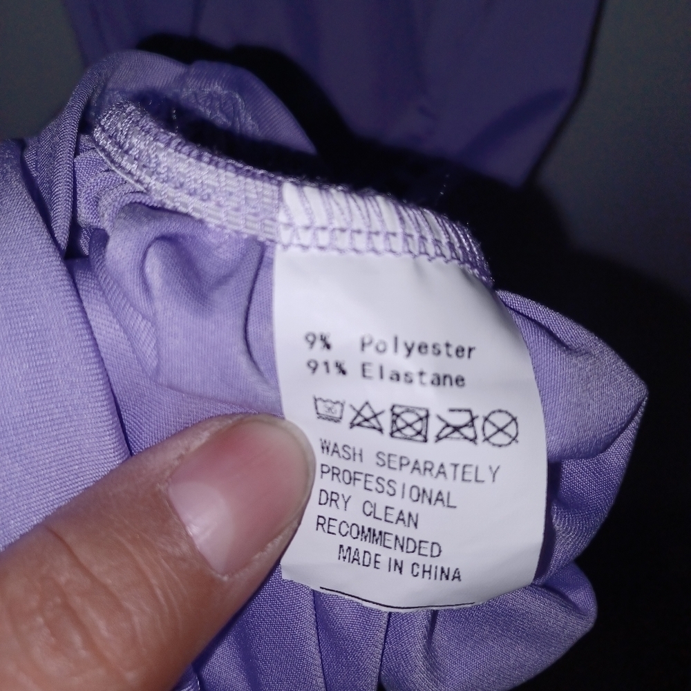 Lavender - Keyhole Chest- Midsection - Mini Dress - W Sz Small-4 - Picture 6 of 7